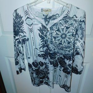 ENERGE BLACK WHITE & GRAY WITH SPARKLES SIZE MED